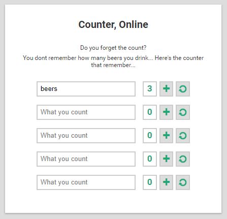 Counter, Web App