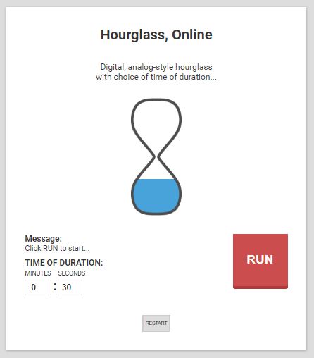 Hourglass, Web App