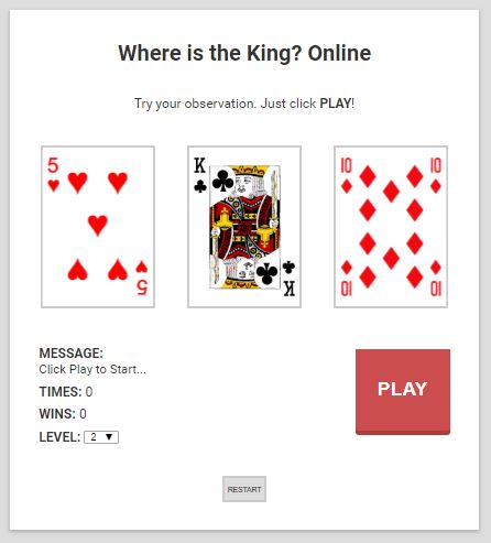Where is the King?, Web App
