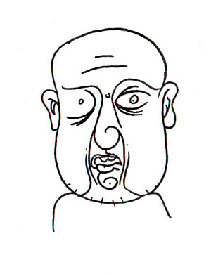 Lined Character, Illustration, character on paper