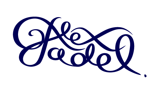 Alex Tade signature, Calligraphy and Tag