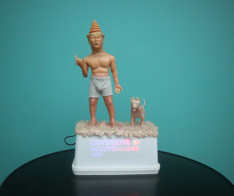 Odysseus or Mesopotamian Fire, Sculpture - Installation