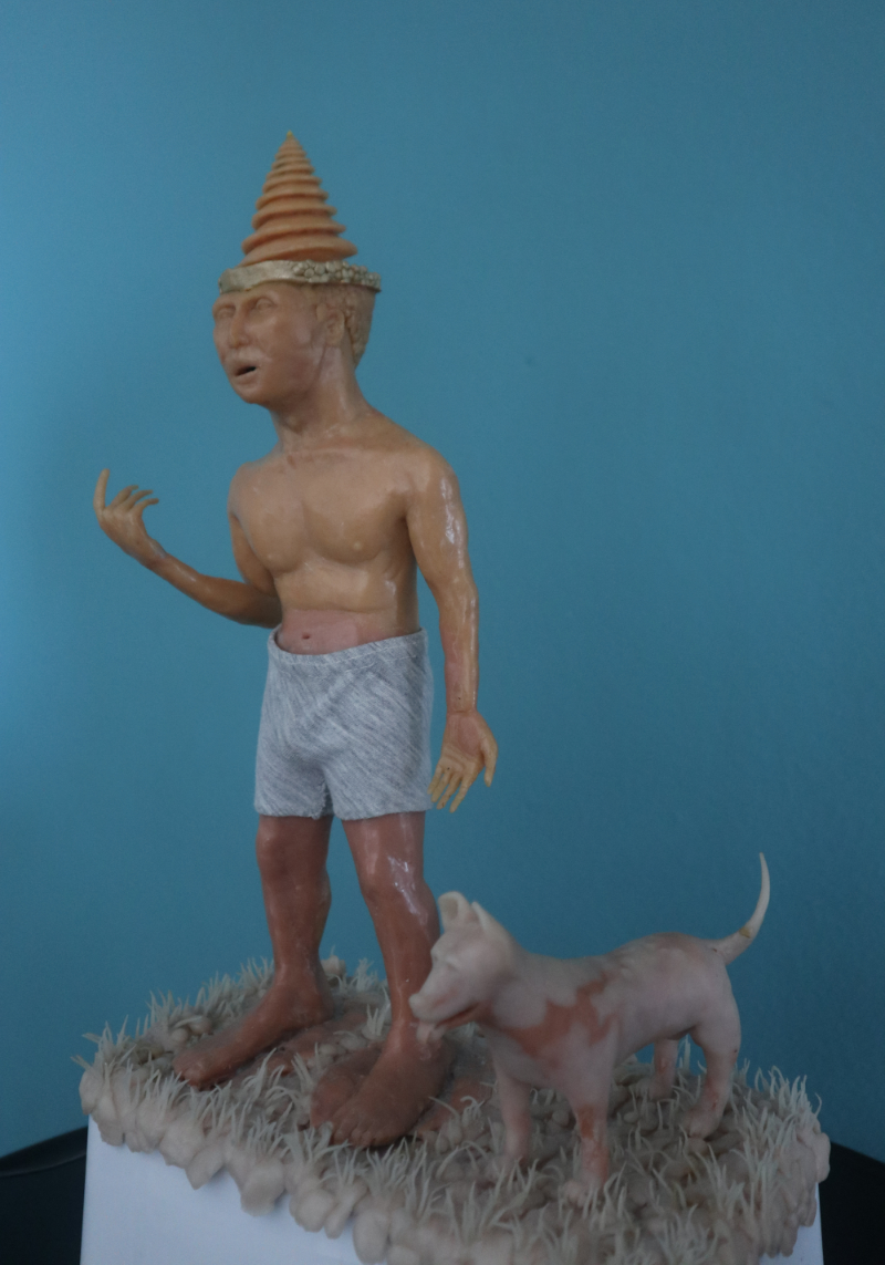 Odysseus or Mesopotamian Fire, Sculpture - Installation
