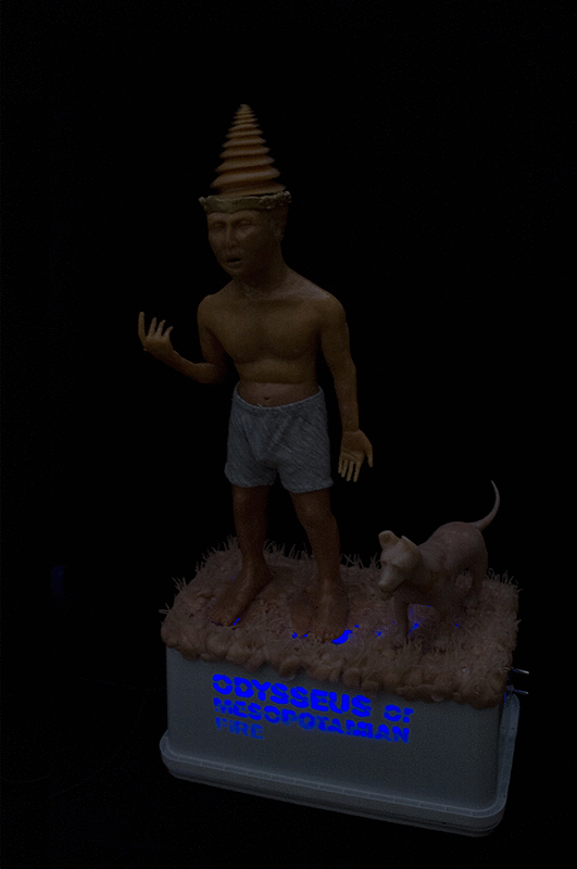 Odysseus or Mesopotamian Fire, Sculpture - Installation, Animated Gif